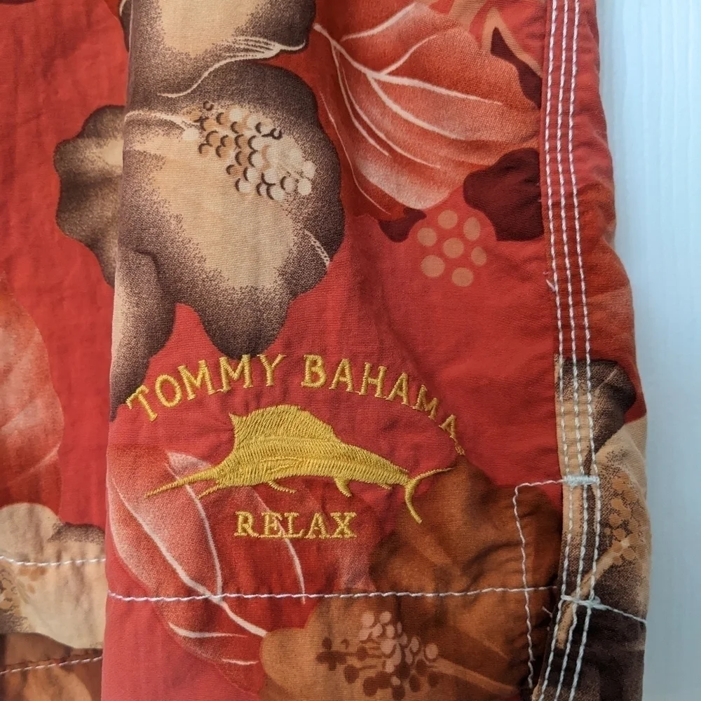 Men's TOMMY BAHAMA Tropical Hawaiian Print Swim Trunks